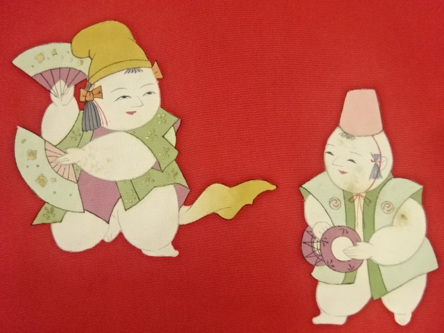 JAPANESE KIMONO / ANTIQUE NAGOYA OBI / SHIOZE / GOSHO DOLL